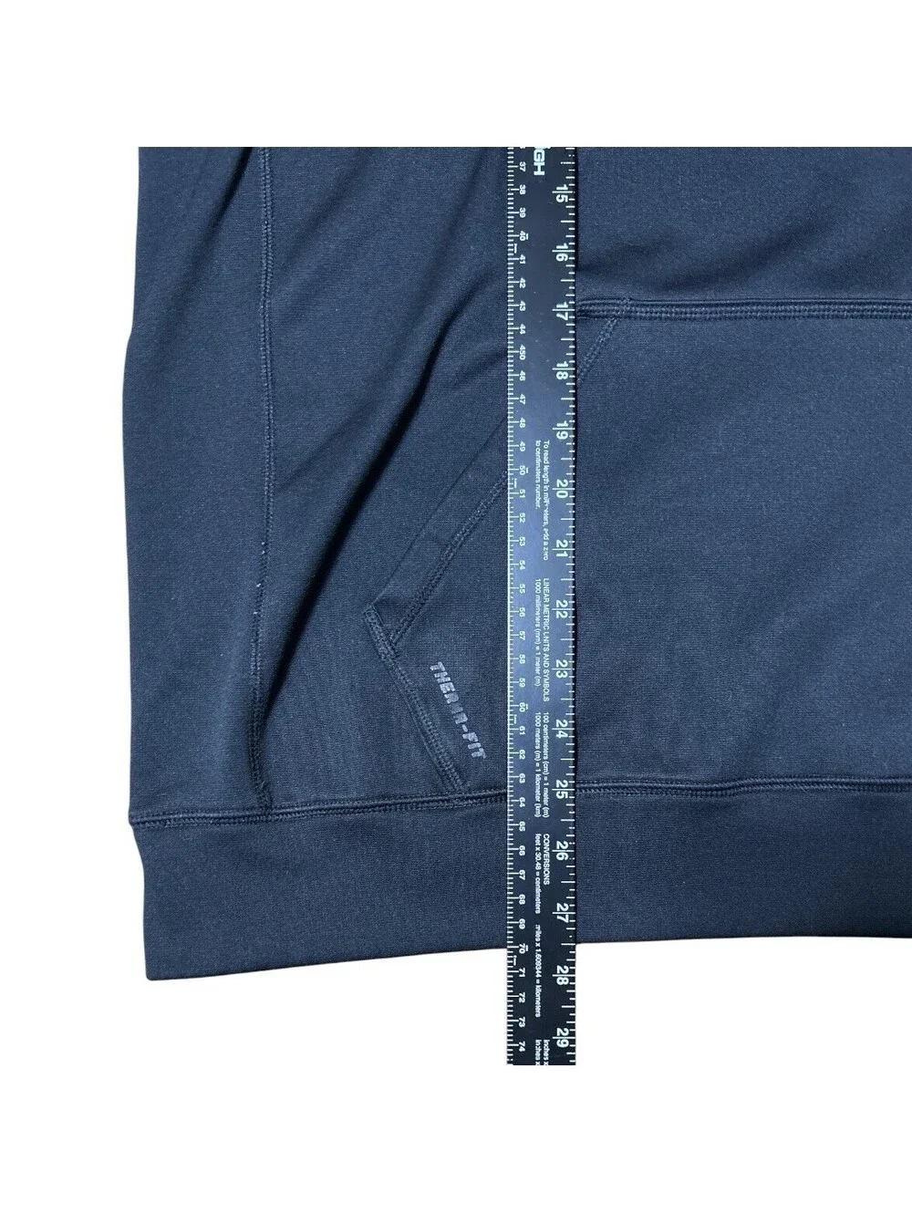 Nike Men's XL Therma-FIT Big Swoosh Lined Pullover Hoodie Black/Grey Accent